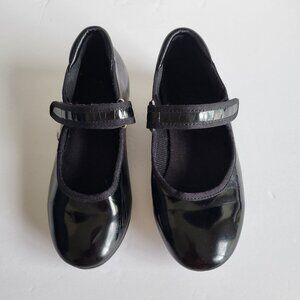 Zapatos de Claqué Danskin bailarina con Placas Aluminio para Niñas Charol negro